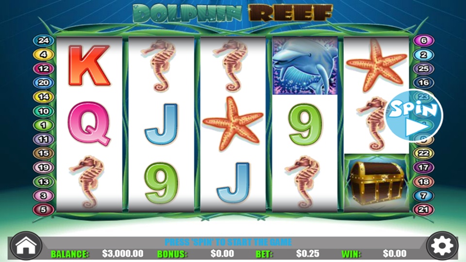 «Dolphin Reef» — играть в слоты казино на сайте клуба Вулкан